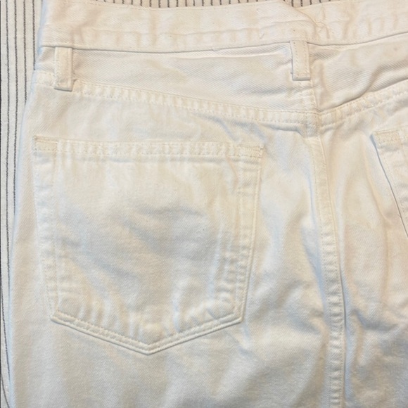 Frame White Frayed Hem Denim Skirt - Picture 4 of 4